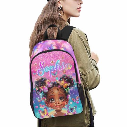 Custom Backpacks and for Girls Personalized Name Back to School Backpack Set for Kids Preschool Kindergarten Elementary Casual Daypack Customized Book Bag School Bag Gifts for Daughter4