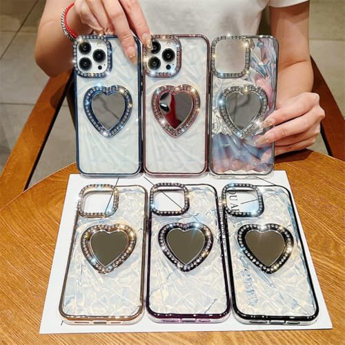 Étui de luxe en cœur diamant pour iPhone 11 Pro Max chic - 4