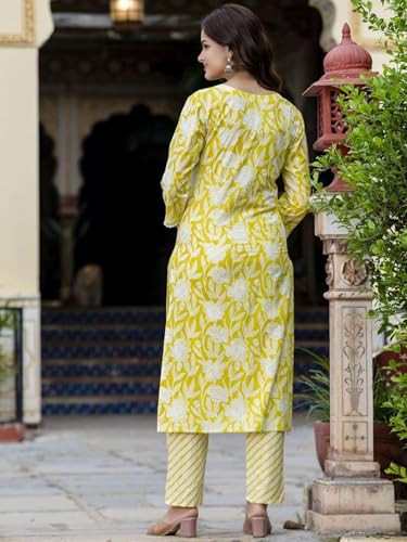 Image of PARTHVI Women Straight Floral Printed Kurta and Pant Set with Dupatta | Ethnic Set | Dupatta Set | Suit Set | Kurta Set | Wedding Suit Set