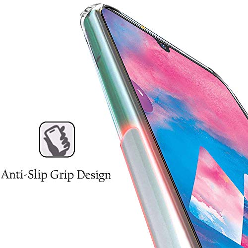 Image of TheGiftKart Best Camera Protection Back Cover Case for Samsung Galaxy M30 | Inbuilt Dust Plugs & Anti-Slip Grip | Slim & Protective Back Case Cover for Samsung M30 (Silicone | Transparent)
