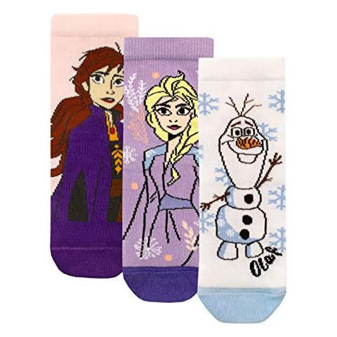 Disney Frozen Girls Socks Pack of 3 Cover