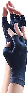 Copper Compression Gloves for Arthritis Black Size Small by Tommie