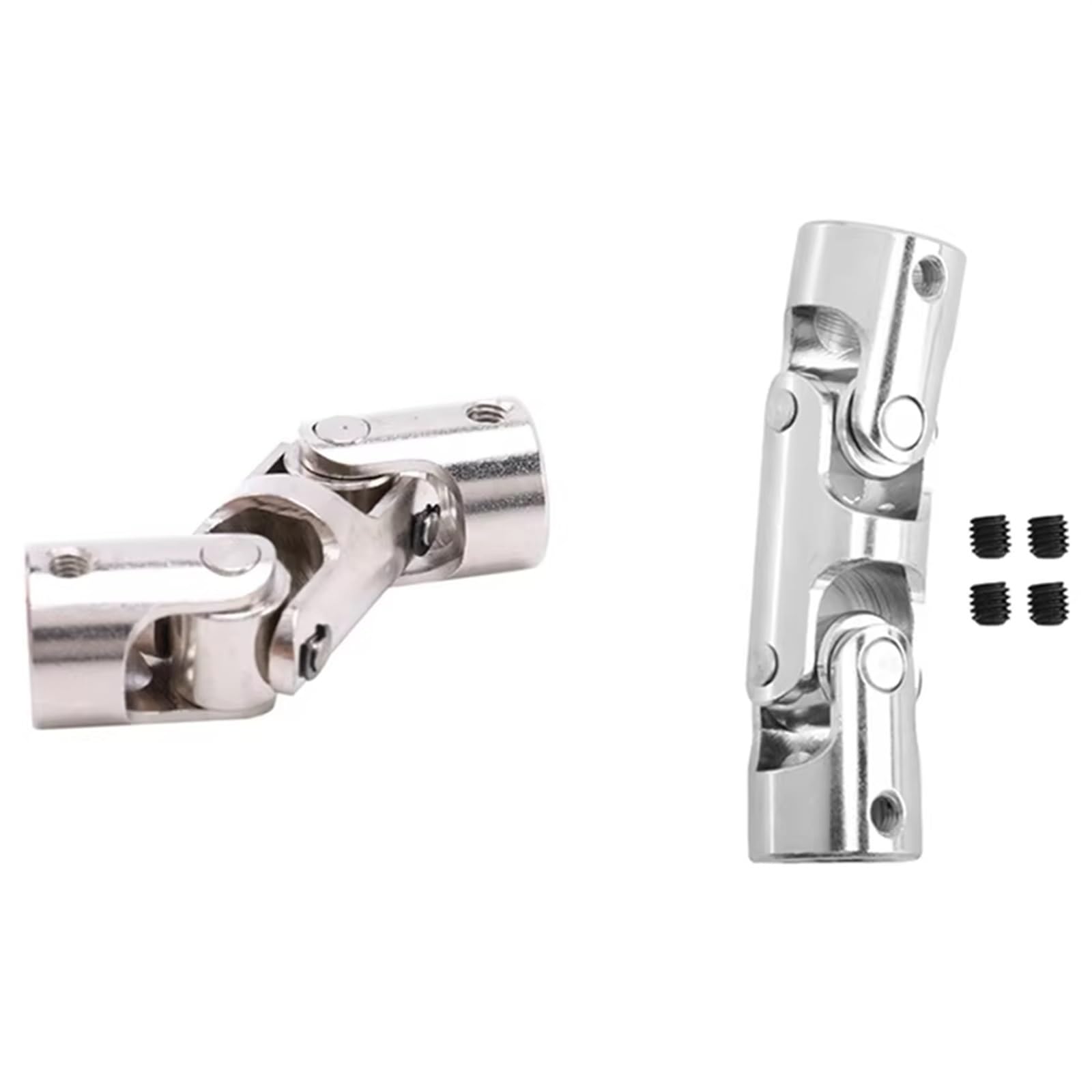 1 Jeu Rc Double pour Joint Universel, Raccords À Cardan avec Vis, 10x10mm Et 8x8mm Pièces De RC