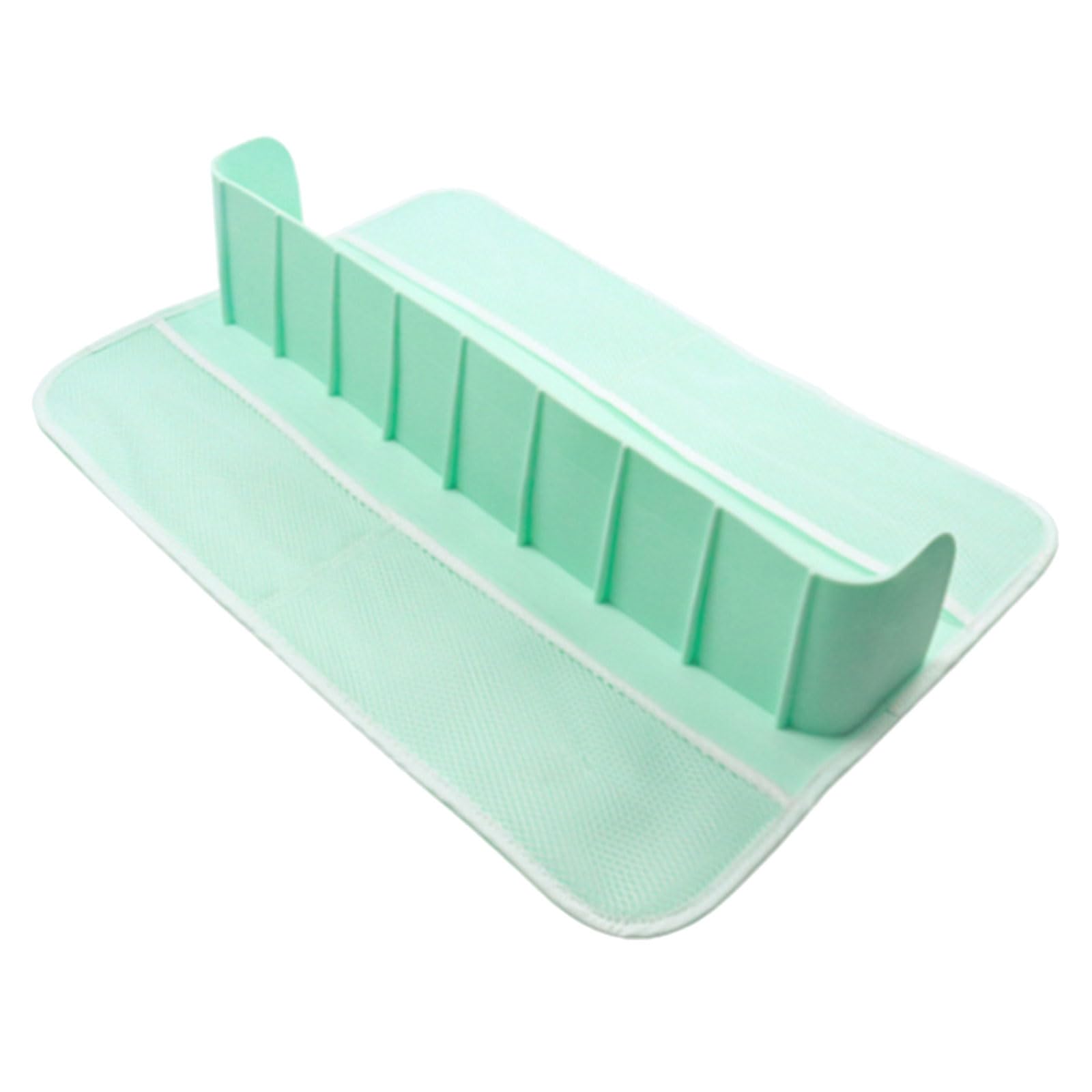 HENYGEN Silicone Bathtub Splash Guard Toy Organiser with Multiple Storage Compartments for Childrens Bathroom Supplies Multifunctional Bath Accessory