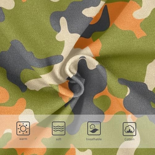 Toddler Briefs, Camouflage Olive Green Girls Cotton Underwear, 2–8 Years3