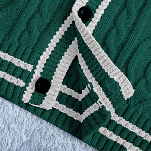 Girls Boys Lightweight Cardigans Long Sleeve Button Down Knitting Sweaters Jumpers with Pockets for Fall Winter3