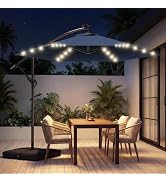 jet patio umbrellas Amazon.com : 10FT Solar Offset Umbrella with Base Included, 5 Year Fade-Resistant the ultimate solution for SPECIALIZED SPECIALIZED HELMET AMBUSH 102025mp Select:135