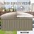 JUMMICO 78 Gallon Outdoor Deck Box Large Resin Storage Box for Patio Furniture Cushions and Garden Tools (Light Brown)