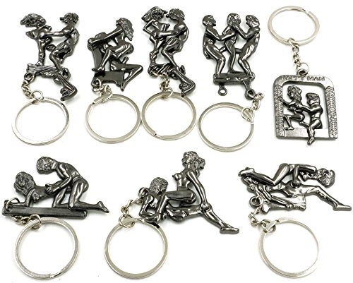 Cooplay 8 Set Novelty Naughty Moveble Erotic Sexy Adult Beauty Keychain Keyrings Men And Women Couple Nude Game Funny Make Love Lover Dirty Sex Sport Gift Collectibles Sets Of 8 #TOP1