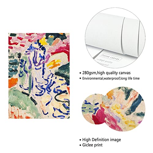 Peinture femme japonaise au bord de l'eau Via Vela pour habiller un mur de bureau vide 60x80