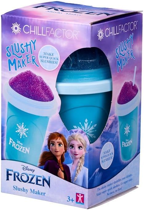 ChillFactor 08157 Disney Frozen Elsa-Reusable, Homemade Squeeze Cup slushy Maker Kitchen Toys, Blue