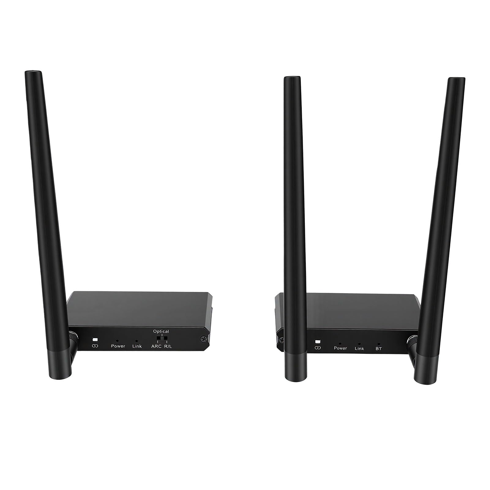 LICAEVEY Récepteur émetteur de Son sans Fil 2,4 GHz, Adaptateur Bluetooth 5.3 Longue Portée de 164 Pieds avec Arc Optique 3,5 Mm pour Haut-Parleur de Télévision