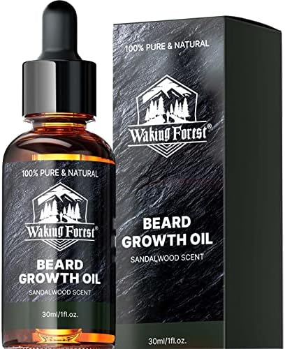 Waking Forest Beard Oil for Men Beard Softener Oil for Men Growth Moisturizes Beard and Skin Beard Growth Oil for Men 100% Natural Ingredients Sandalwood 1ft oz