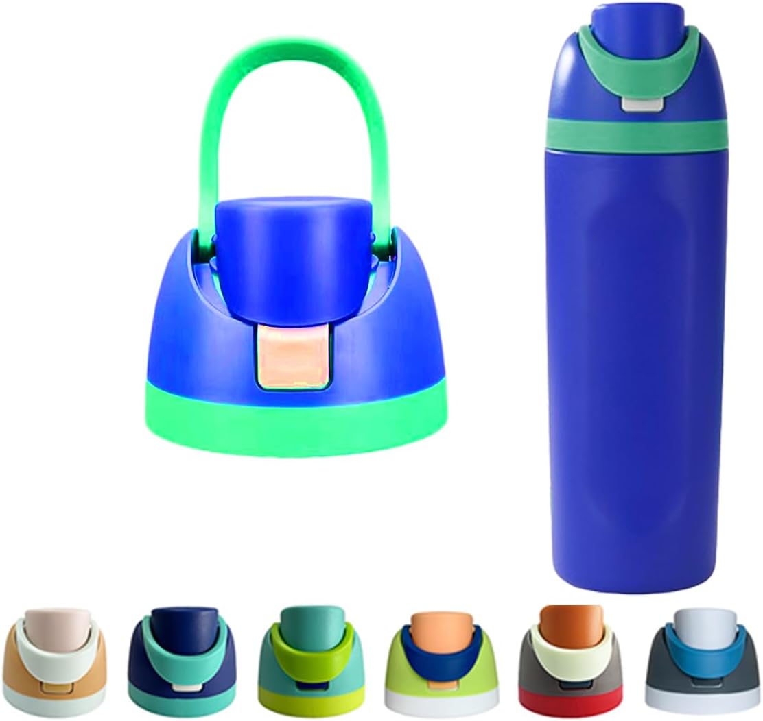 Replacement Cap for Owala Freesip, Replacement Lid Compatible with Owala Cup sizes 16oz 24oz 32oz 40oz this BPA-free One-Touch Water Bottle Top Cap ensures a leak-proof seal (Blue)