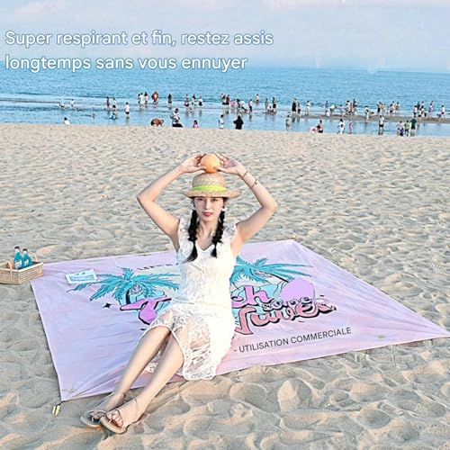 Tapis de plage imperméable au sable et à l'eau : la solution pour pique-nique propre - 4