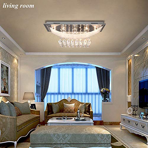 Maxmer Lampadario Cristallo Moderno Led Lampada da...