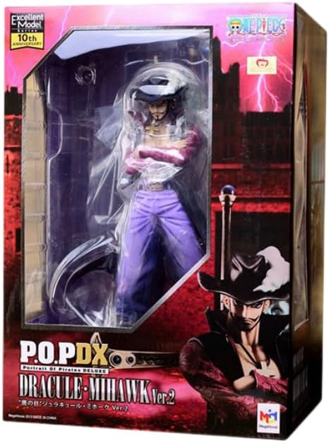 Miniatura 9 de Qekazciet Una pieza del espadachín más fuerte del mundo Shichibukai Hawk-Eye Drácula Mihawk Anime Figuras de acción Colección Decoración de