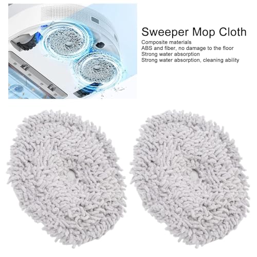 Image of Mumusuki 2 PCS Replacement Mop Cloth Bracket with Magnetic Design, Strong Water Absorption for W10 W10 PRO Sweeper