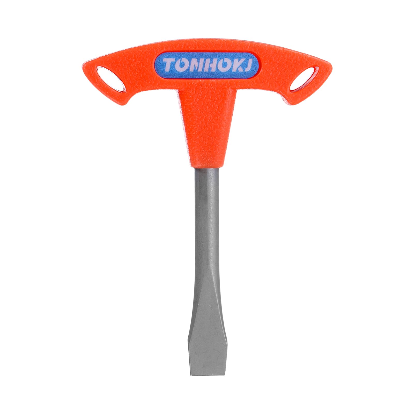 QUARKZMAN T-Handle Slotted Screwdriver 10 mm T-Handle Slotted Screwdriver with Plastic Handle for Slotted Screw Quick Release Plate Camera Tripod Monopod Red