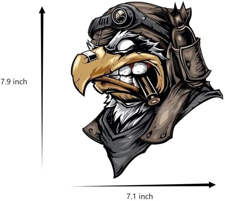 2 Pcs American Bald Eagle Flag Decal Sticker, Scratch Vinyl Bumper Patriotic Waterproof Eagle for Car Truck Trailer SUV Outdoor Window Wall Laptop Tablet Any Smooth Surface - Image 5