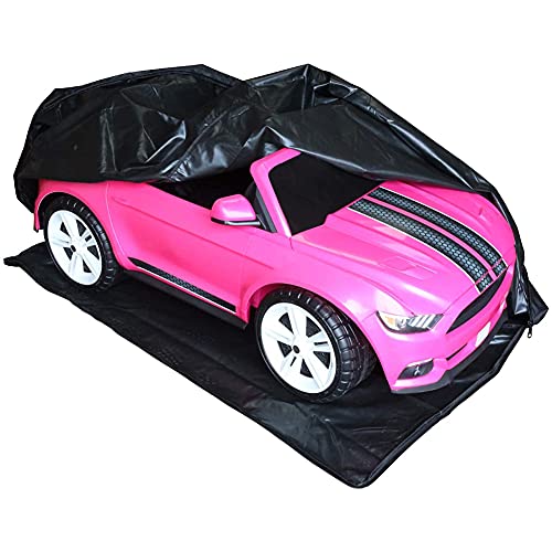 Kids Ride-On Toy Car Cover COOSOO Outdoor Wrapper Resistant Protection for Electric Battery Powered Children Wheels Toy Vehicles Water Resistant UV Rain Snow Resistant