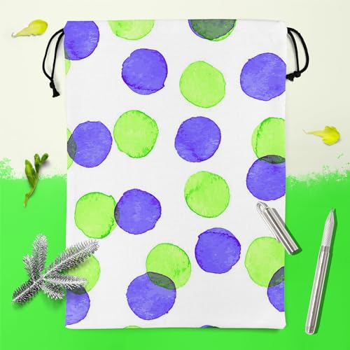 Image of ArtzFolio Watercolor Dots D4 | Reusable Sack Bag | Bag for Gym, Storage, Vegetable & Travel