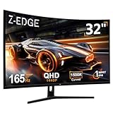Z-Edge 32 Inch QHD Curved Gaming Monitor 165Hz...