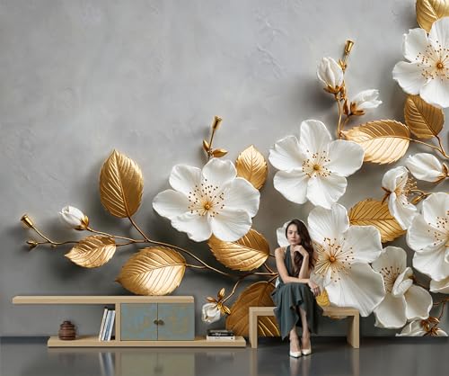Papier peint panoramique gris pour masquer les défauts d'un mur