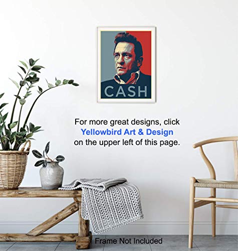 Johnny Cash 8x10 Wall Art Poster - Contemporary Art Print - Gift for Country Music, Nashville Fans - Unframed Picture Photo - Image 6