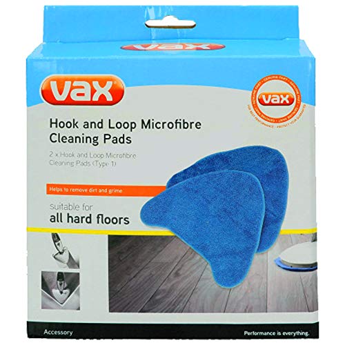 Genuine Vax S86-SF-B S86-SF-C S86-SF-P S86-SF-T Steam Cleaner Mop Hook and Loop Microfibre Cleaning Pad Covers (Pack of 2)