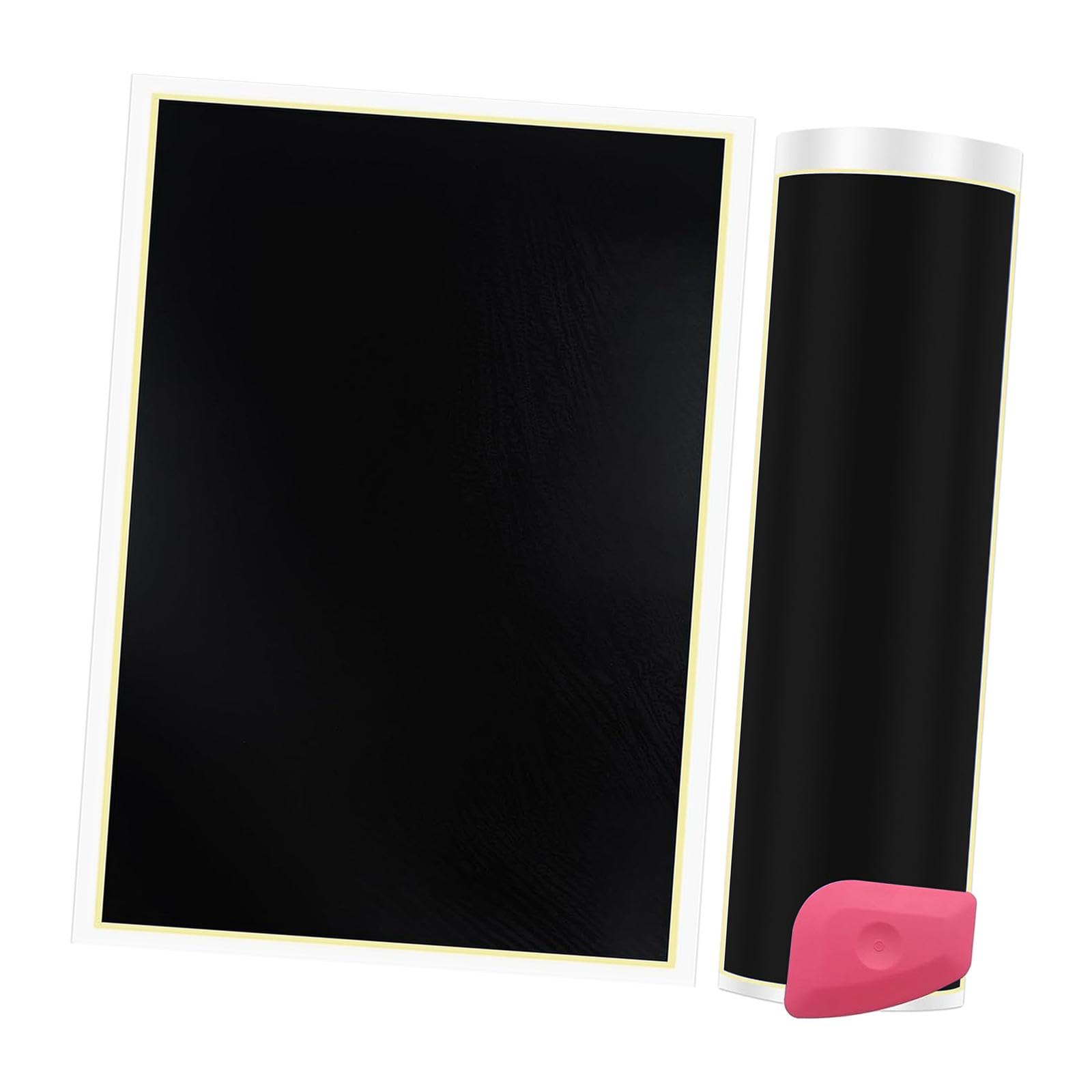 Engraving Marking Paper Engraver Easy to Use Accs Color Paper Focusing Paper for Crystal Jade Ceramics Resin Acrylic, Black