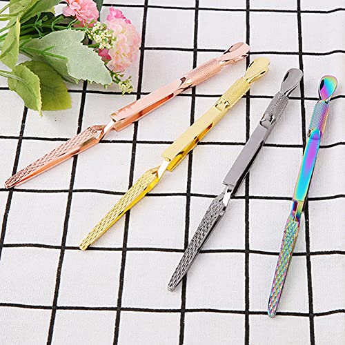 Nagelhaut Pusher Remover, 2 Stück Multi-funktionen Nail Pincher Nail Magic Wand Doppelt Beendet Nagelhautschieber Cutter… – Bild 5