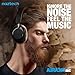Naztech Aura 360 Vintage 24HR ANC Over Ear Headphone Wireless, Noise Cancelling Headphones Over Ear, Bluetooth Headphone Gym, Active Noise Cancelling Head Phones, Multipoint Connection Dual Voice Mic