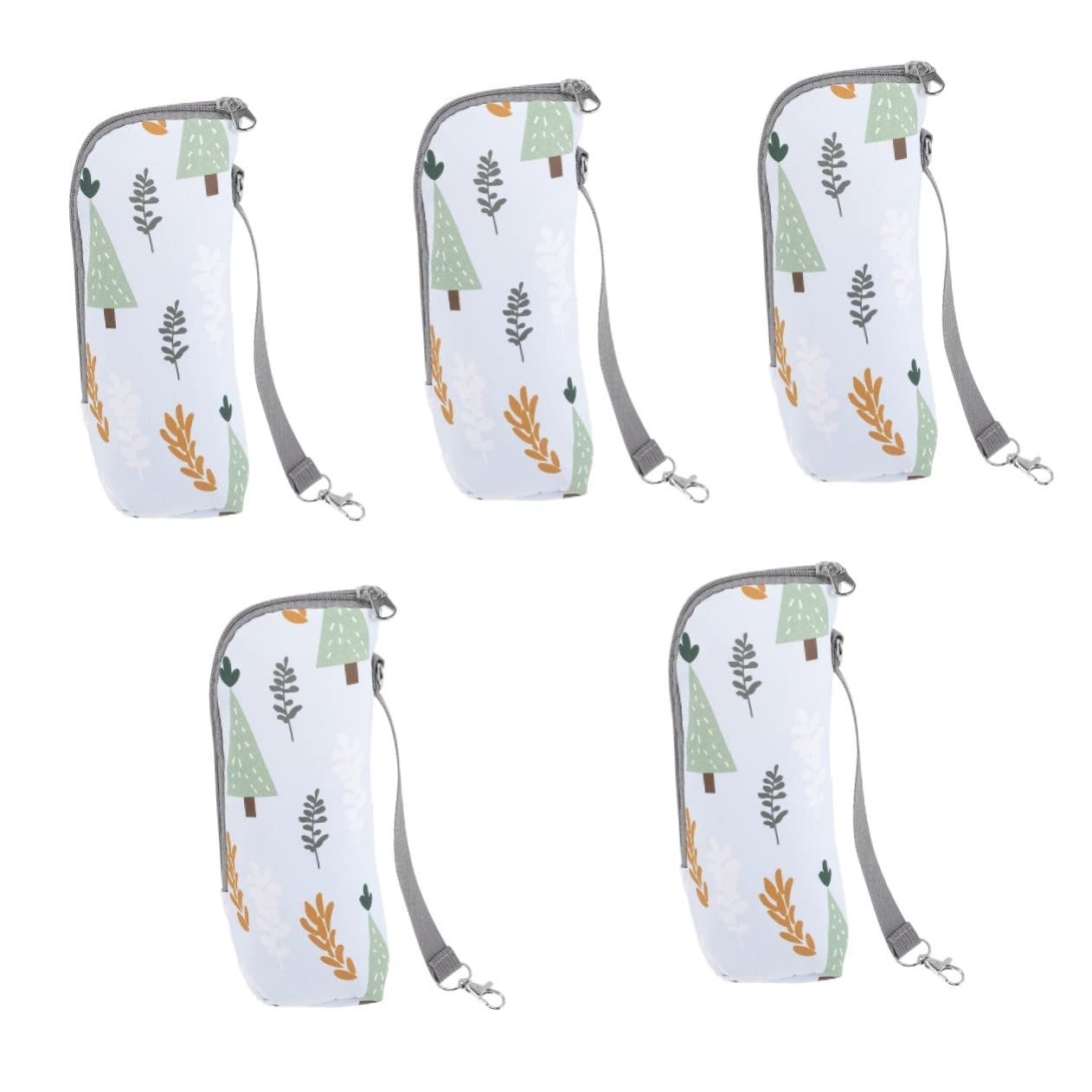 SHOWERORO 5pezzi Borsa Termica Per Bottiglie Di Latte Per Sacchetto Portatile Per Allattamento Mantiene Caldo Ore Accessorio Per Passeggino Design Pratico Per Mamme Movimento
