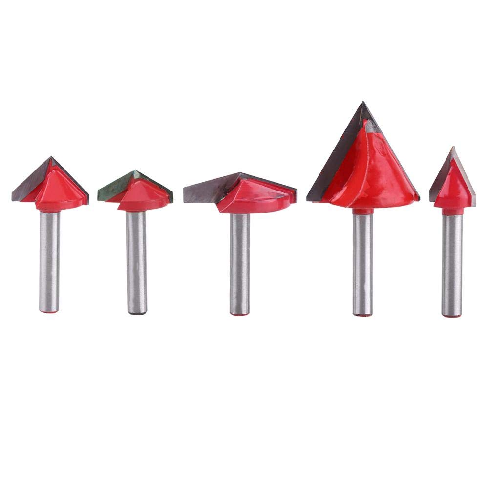1 Piece 3D Tungsten Steel Woodworking CNC Milling Cutter Sharp V-Groove Cutting Tool End Mill 60/90/120/150 Degree 6 mm Shaft Multi-Way Packaging Socialme-EU (6 x 32 mm x 150°) - Image 3