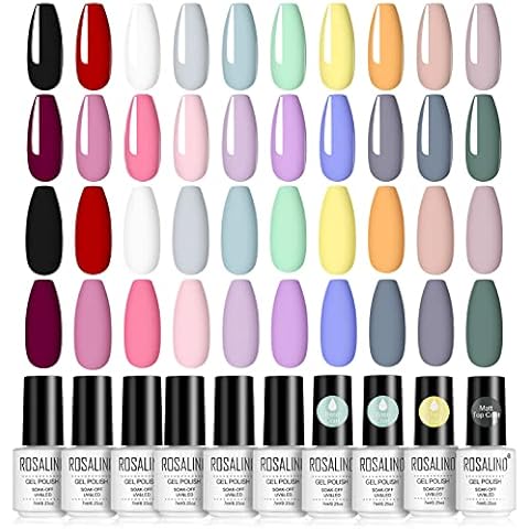 Kit de Esmaltes Semipermanentes ROSALIND 24pcs Cover