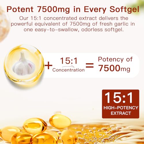 Save 47% on YATIME Aged Garlic Extract 7500mg Capsules - Code Q6576FA4