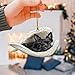 Talataca Scottish Terrier Sleeping Angel Wing Memorial Dog 2D Flat Car Rear View Mirror Accessories Christmas Tree Ornament Decoration Hanging Charm Interior Rearview Pendant Decor Gift