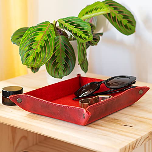 Londo Genuine Leather Tray Organizer Storage for Wallets Watches Keys Coins Cell Phones and Office Equipment by Londo - Image 6