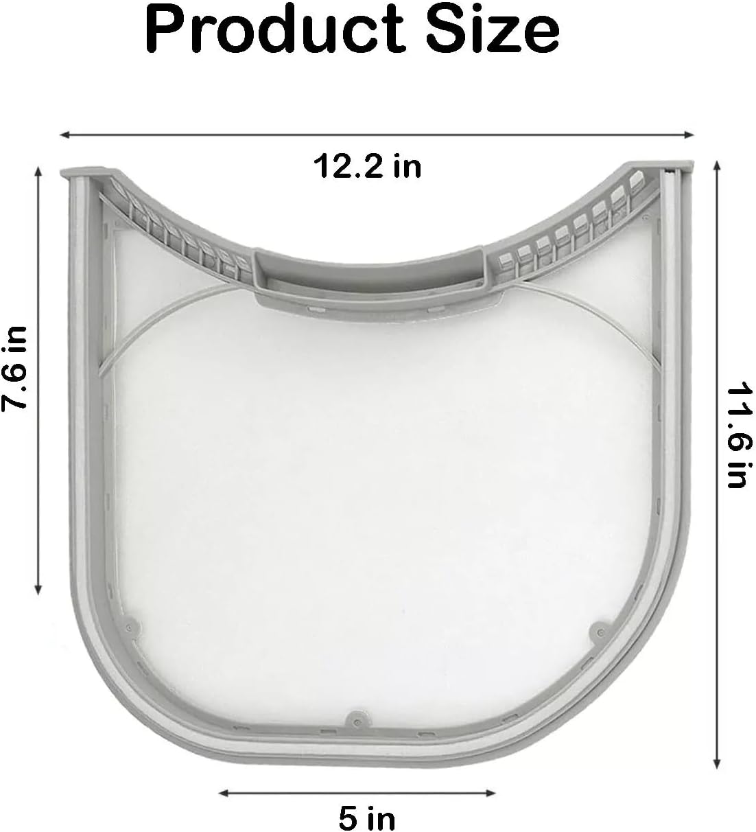 Dryer Screen Lint Filter for DLE5955G, DLE5955W, DLE5977B, DLE5977BM, DLE5977.
