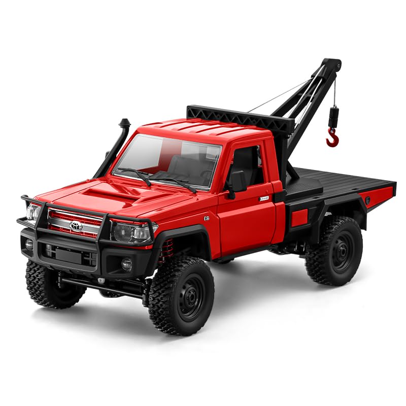 ARRIS Camion-Grue RC 1/12, MN-82T LC79 RTR RC Crawler, Voiture de remorquage Tout-Terrain 4 Roues motrices RTR 2,4 GHz RC Pick-up Trail Truck pour Adultes...