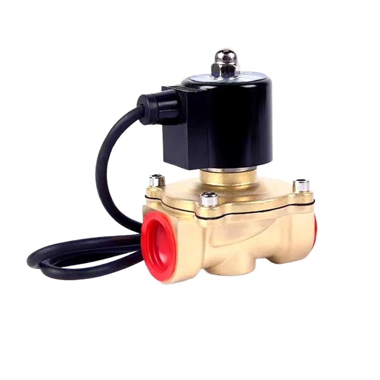Válvula solenoide 220V de latón DN20 normalmente cerrada para tuberías de agua y aire