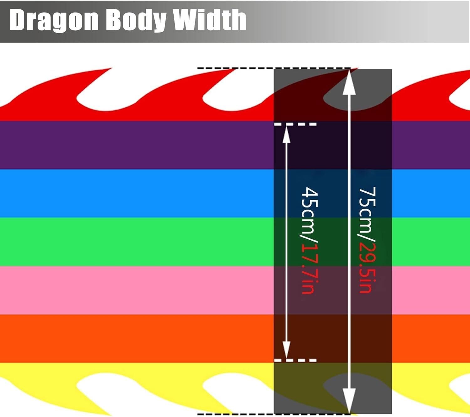 TFG - Ttfd Dragon Dance Ribbons, Park Flutter Sport Ribbons with Bag and Rope, Outdoor Ribbons for Talent Shows, Fitness(6 m Length)