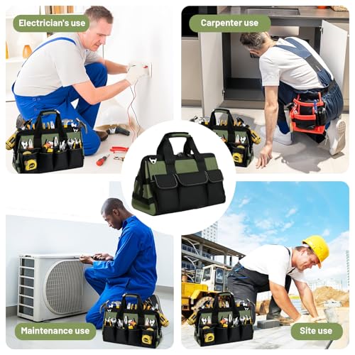 Sac à outils de grande capacité en tissu Oxford ultra résistant à l'usure - 8