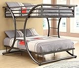COASTER Stephan Full over Full Bunk Bed Gunmetal.