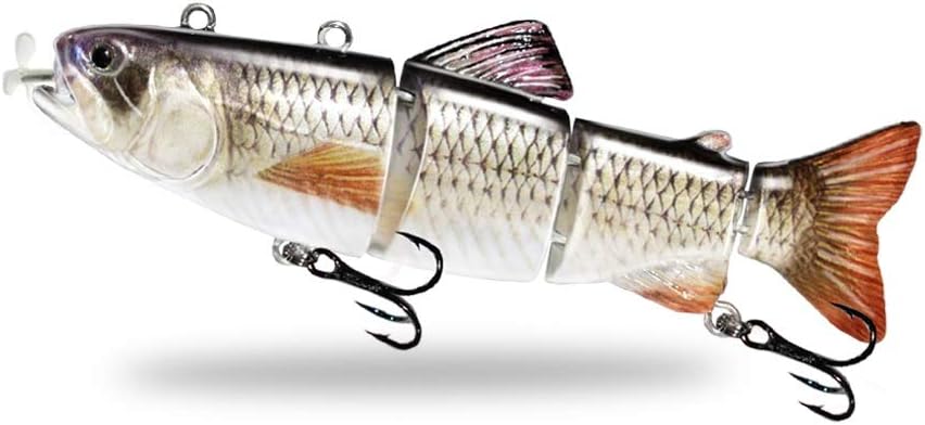 ods lure Robotic Auto-Swimming Lures Fishing Electric Lure Bait Wobblers 4-Segement Swimbait USB Rechargeable Intelli Self-propelling Lures