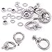Glarks 36Pcs 304 Stainless Steel M6 Male Thread Machinery Shoulder Lifting Ring Eye Bolt with Lock Nuts/Lock Washers/Flat Washers Set