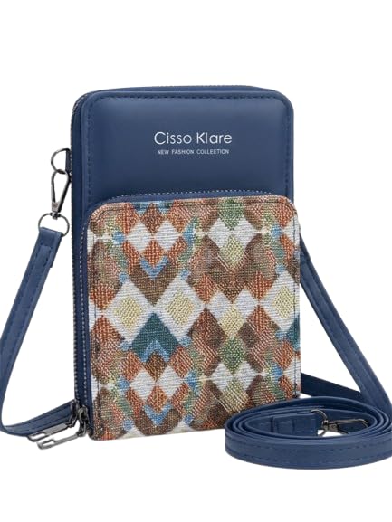 Women Girls Sling Bag Crossbody Phone Pouch Double Zipper Mini Shoulder Bag Card Holder Cash Organizer Stylish Travel Sling Purse-image-22