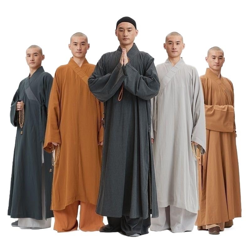 Lange katoenen Kung Fu Shaolin monnik, Shaolin Zen Boeddhistische