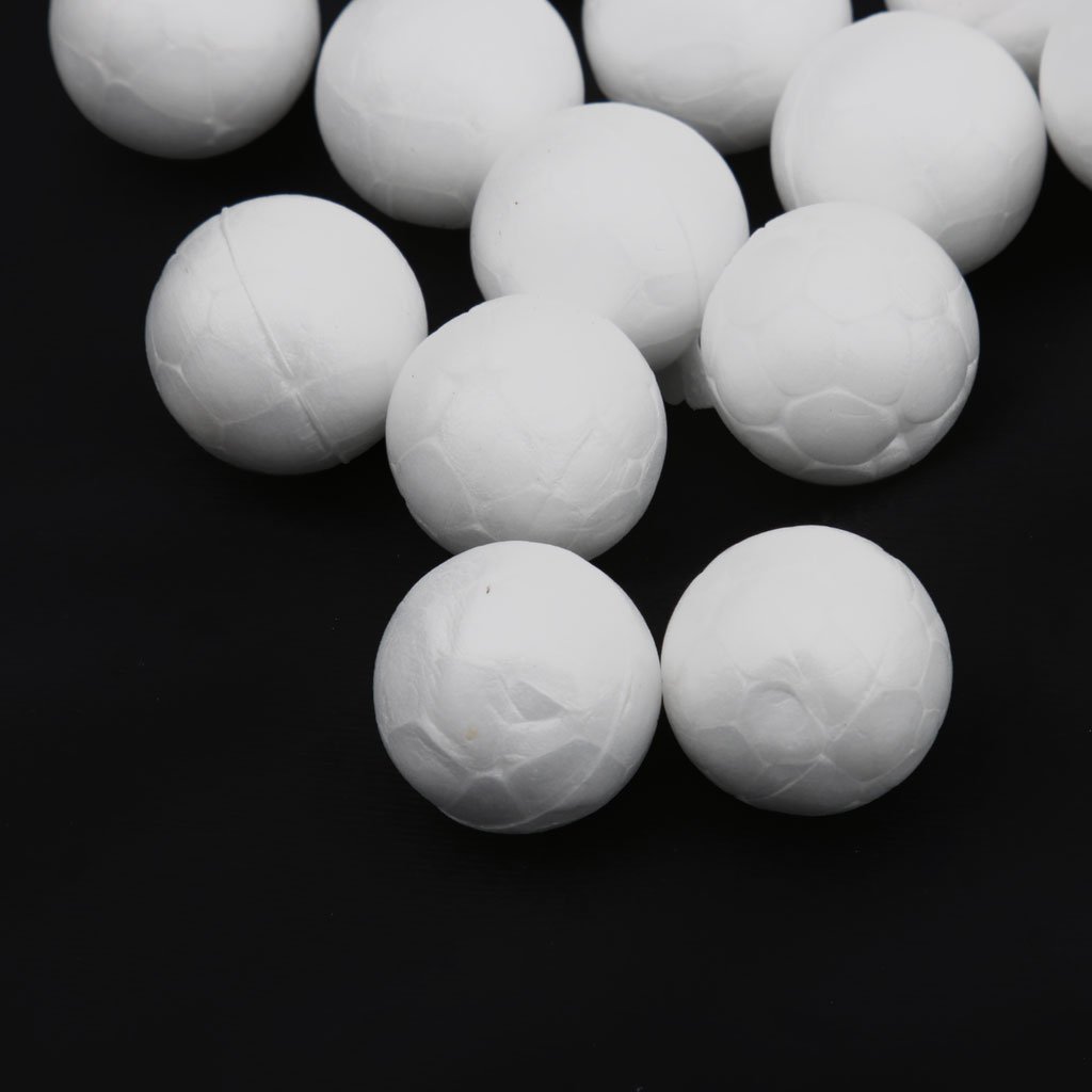 Sharplace 100Pcs Small White Foam Balls, Polystyrene Craft Balls for Art DIY Craft, Household, School Projects - Image 4